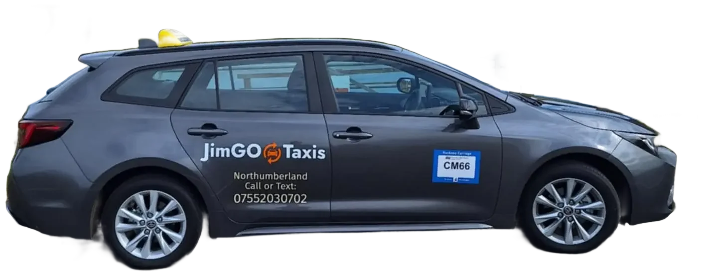 The JimGO Taxis Toyota Corolla driving